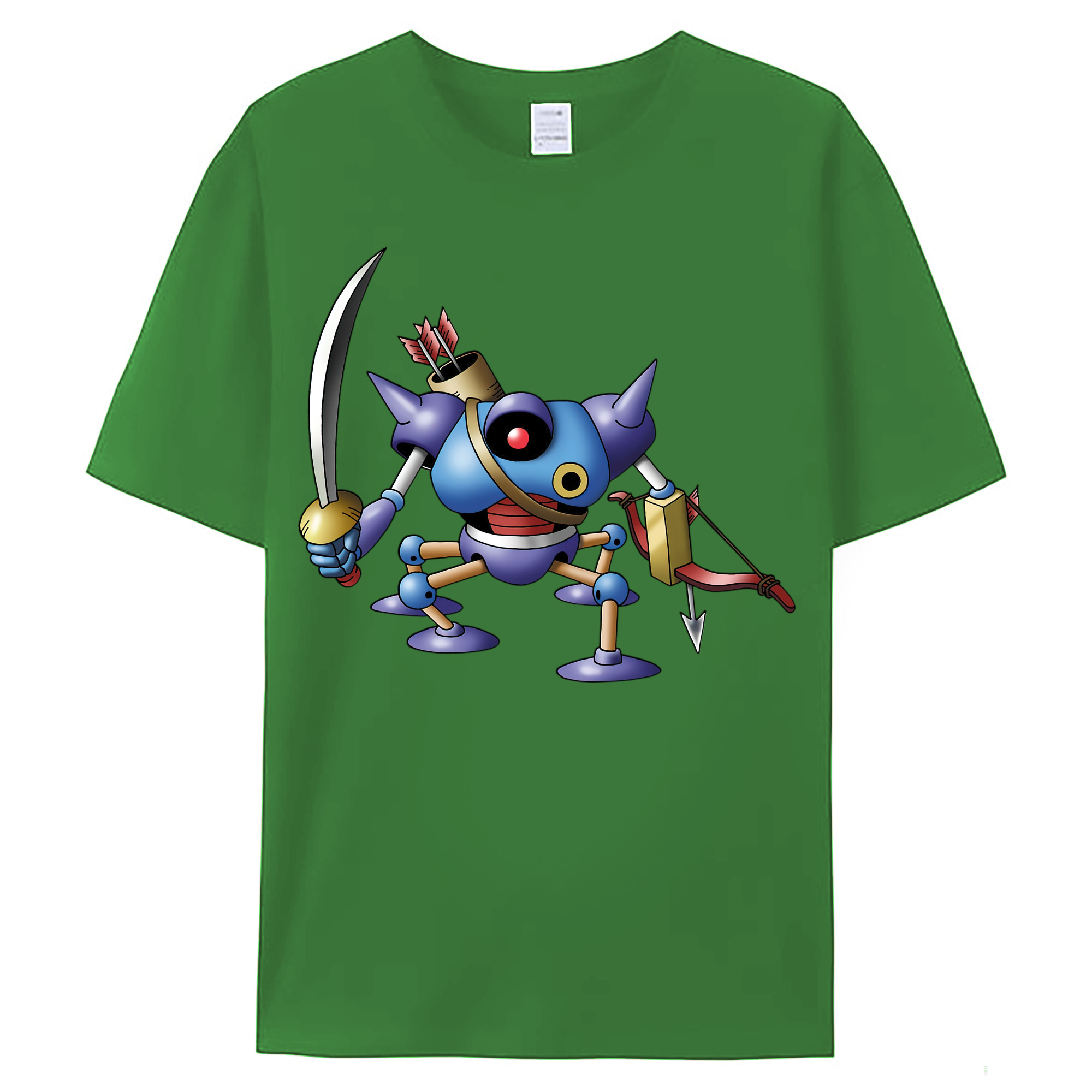 （画像用） ドラゴンクエスト Doragon Kuesuto Dragon Quest レディースカジュアルプリントTシャツ（綿100％）
